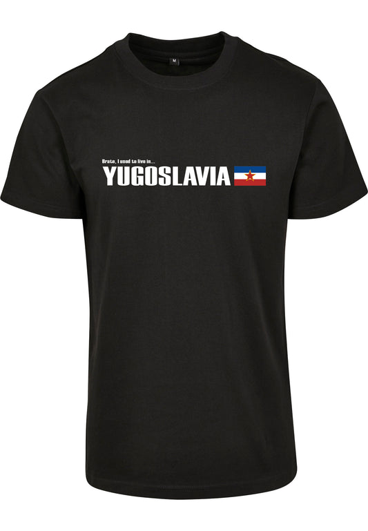 "Brate, I Used To Live In Yugoslavia" T-shirt Black